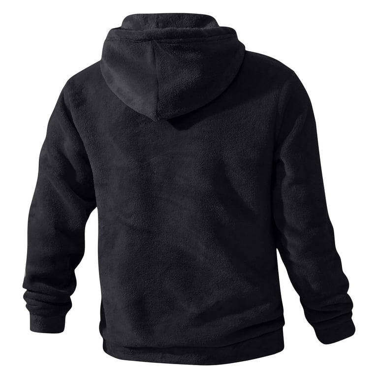 Lorytime Oversized Hoodies for Men Half Zip Solid Fleece