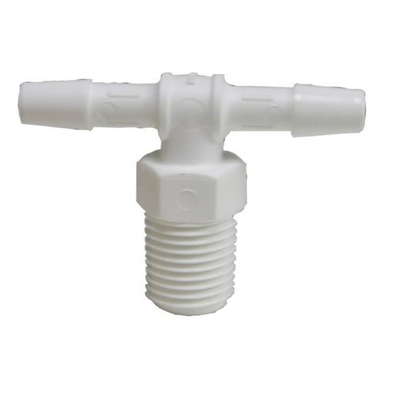 Green Leaf  1/2 in. Barb   x 1/2 in. Dia. Barb  Nylon  Tee