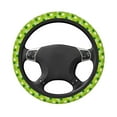 thumbnail image 3 of Gaeub St Patrick's Day7 Breathable Stretch Elastic Steering Wheel Cover, Cool in Summer and Warm in Winter, Universal 15 inch, 3 of 8