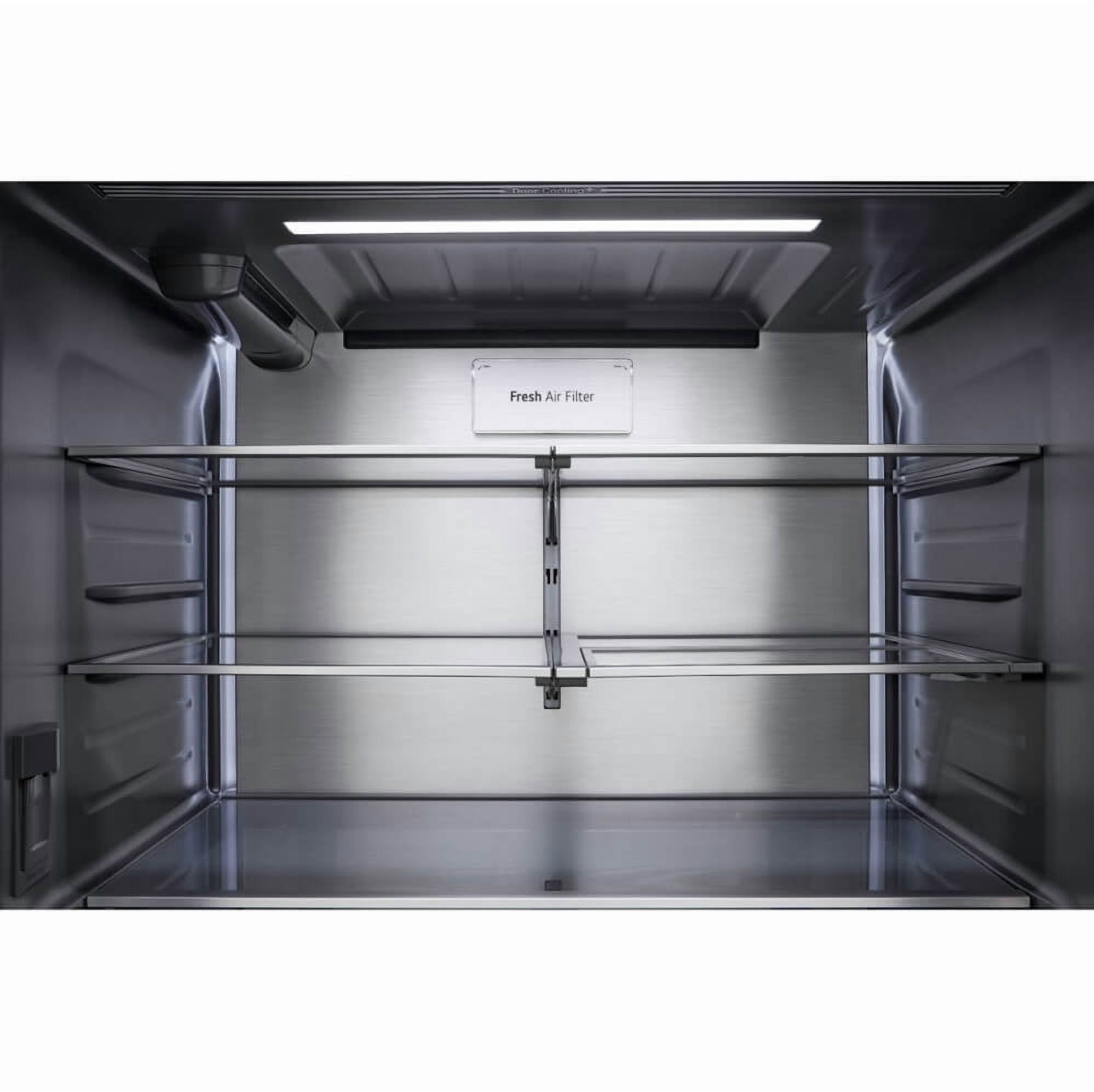LG Studio SRFB27W3 26.5 Cu. Ft. White Counter-Depth 3-Door French Door Smart Refrigerator