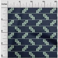 thumbnail image 1 of oneOone Georgette Viscose Tissu Stripe & Check Tissu Imprimé Kasuri 1 Yard 42 Inch Wide, 1 of 4