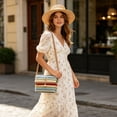 thumbnail image 5 of YiJuHui Woven Straw Crossbody Bag for Women, Summer Shoulder Purse with Adjustable Strap, Lightweight Handbag for Travel Daily Use Holiday Beach Vacation, 5 of 7