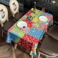 thumbnail image 2 of Pioneer Flower Floral Print Pattern Rectangle Tablecloth 60"x102", Waterproof Polyester Table Cloth, Wipeable Spillproof for Dining Camping Indoor Outdoor, 2 of 6