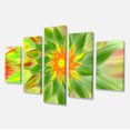 thumbnail image 2 of Dancing Green Fractal Flower - Impression sur Toile Florale, 2 of 3