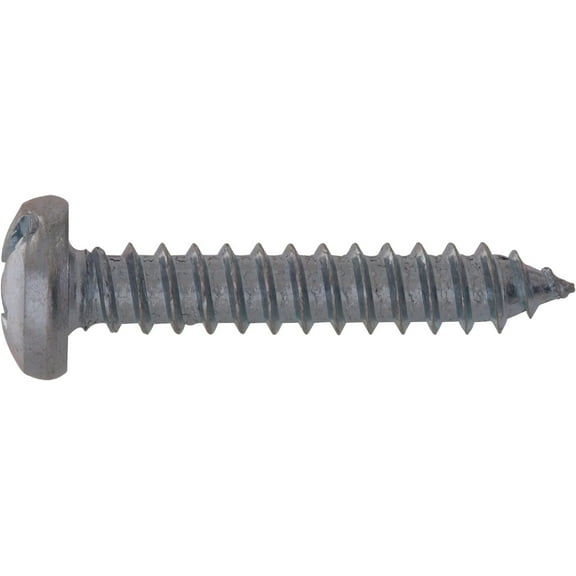 Hillman Sheet Metal Screw Pan Head Zinc Plated - 100 Pack, 6 in x 0.5 in
