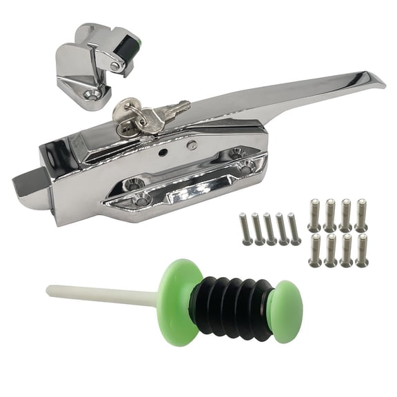 LOKORI Safety Latch Handle Kit HS1178 Walk-in Freezer Door Latch with Offset Strike and Inside Release Handle 1-Pack