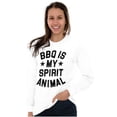 thumbnail image 4 of BBQ Spirit Animal Foodie Saying Plus Size Long Sleeve Graphic Tee Shirt Brisco Brands 2X, 4 of 5