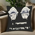 thumbnail image 5 of Set of 2 18x18in Throw Pillow Covers with Cartoon Figures in Hats Perfect for Couch Bed or Car - Fun and Unique Design, 5 of 8