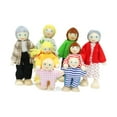 thumbnail image 1 of HILABEE Poupées de Maison de Poupée Famille Posable Adorable Famille Heureuse Figurines Miniatures de Personnes, 1 of 8