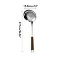 thumbnail image 3 of Dvruxg Stainless Steel Wooden Handle Kitchen Utensils Set - Congee Spoon, Colander, Frying Shovel, Soup Spoon for Cooking and Baking - Durable and Easy to Clean, 3 of 4
