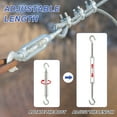 thumbnail image 4 of Uxcell Crochet & Crochet Tourbillon, Acier Inoxydable 304 Tendeur de Corde Réglable M12, 4 of 7