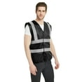 thumbnail image 1 of GOGO Veste de Sécurité Industrielle avec Bandes Réfléchissantes, ANSI / ISEA Classe 2-Noir-P, 1 of 7