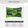 thumbnail image 4 of Goofa cartoon largemouth bass fish Pattern Pillow Case – Plush & Soft Cushion Cover, Hypoallergenic Throw Pillow Case for Comfortable Sleep with Envelope Closure-14"x20", 4 of 6