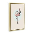 thumbnail image 4 of Stupell Industries Flamingo & Top Hat Novelty Painting Gold Floater Framed Art Print Wall Art, 17 x 25, 4 of 10