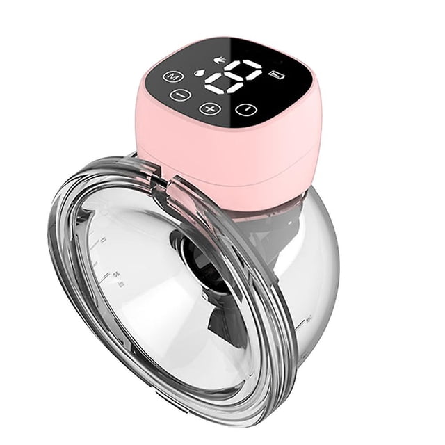 Extractor de leche eléctrico manos libres, extractor de leche portátil, extractor de leche silencioso sin dolor con pantalla LCD de alta definición oso de fresa Hogar
