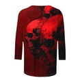 thumbnail image 5 of FDGIU 2025 Women's Plus Size Tunic Tops - Funny Halloween Novelty Shirts, 3/4 Length Sleeve Crew Neck Blouse, Loose Fit Casual Fall Winter Tops, 5 of 5