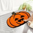thumbnail image 7 of Kbndieu Halloween Bathroom Rugs Mat, Gothic Pumpkin Decor Bath Mat Water Absorbent Non-Slip Washable for Shower Tub, Microfiber Absorbent Carpet for Bedroom Living Room Home Decoration, 7 of 7