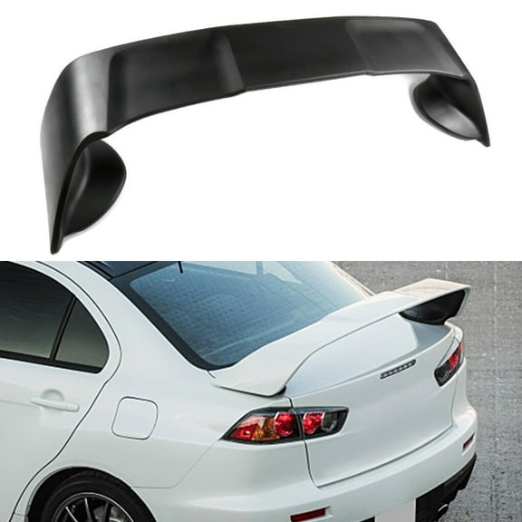 SCITOO ABS Black Rear Trunk Spoiler Wing Exterior Accessories Styling Kits Replacement for Mitsubishi Lancer 4-Door 2.4L SE Limited Edition Sportback