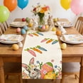 thumbnail image 1 of Tdxkok Easter-themed Table Runner Placemats with Rabbits Egg and Floral Patterns Perfects for Holiday Party Table Decorations Happy Easter Decorations, 1 of 6