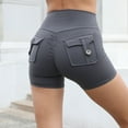 thumbnail image 2 of Women's Summer Casual Workout Peach Lifting Shorts Female Running Butt Lift Athletic Tights Shorts Lady High Waist Yoga Short Pants, 2 of 8