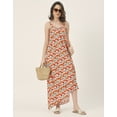 thumbnail image 2 of Moomaya Sleeveless Geometric High Low Rayon Dress - Trendy Summer Style, 2 of 9