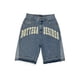 thumbnail image 1 of Pantalones cortos de tela vaquera para hombre, Shorts de cintura alta con bordado de Bola negra y 8 patrones, estilo Retro Y2K, ideal para baloncesto y verano, 1 of 5