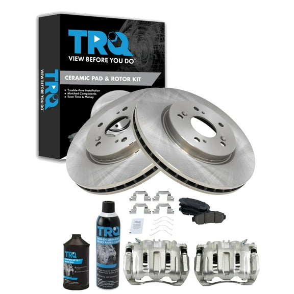 TRQ Front Brake Pad & Rotor Kit BKA45156 Fits Select 2011-2011 Honda Accord Crosstour , 2012-2016 Honda CR-V