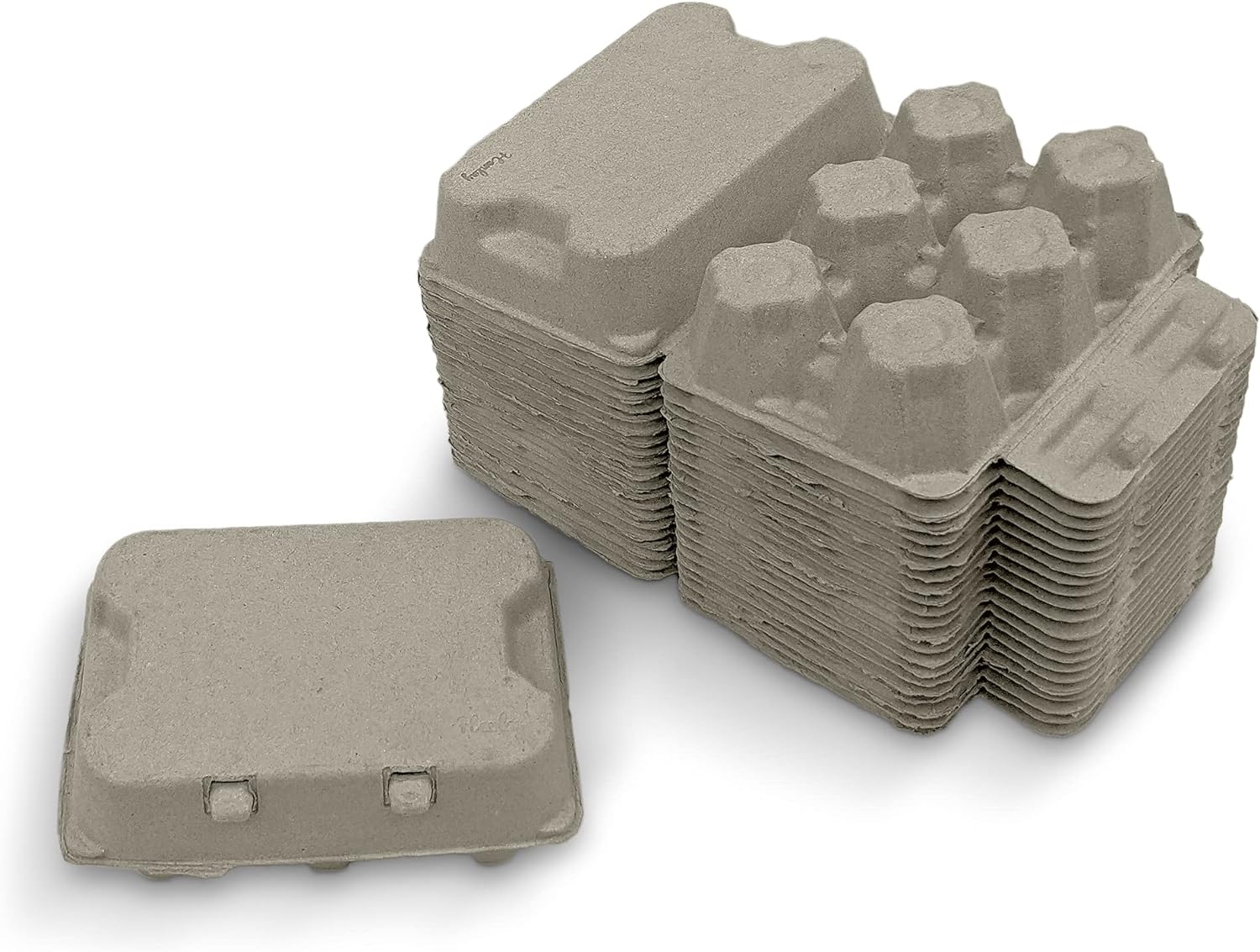 HENLAY Duck Egg Beige Pulp Paper  Dozen Egg Cartons, Reusable 20-Pack