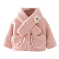 thumbnail image 6 of MEZZALL Kids Winter Fuzzy Jacket For Girls Cozy Warm Thickened Outerwear With Stylish Design Ideal For Cold Weather Cute Long Sleeve Tops Coats, 6 of 9