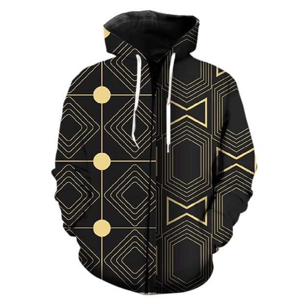 Sudadera con capucha y cremallera con estampado abstracto para hombre, divertida, unisex, para adolescentes, ropa de calle moderna, manga larga, gran oferta 2024, estampado 3D, informal