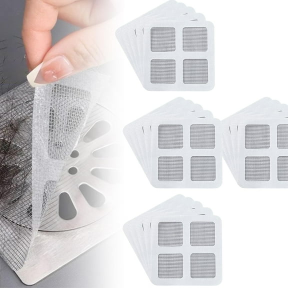 Shower Drain Hair Catcher, Drain Hair Catcher, Hair Trap for Shower Drain, Disposable Shower Drain Cover Hair Catcher for Bathroom Tub & Floor (20pcs)