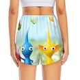 thumbnail image 2 of Lsque Pikmin Printed Women's Running Shorts with Liner Pockets,Elastic Quick Dry Workout Athletic Gym Yoga Shorts,Womens High Waist Shorts-XX-Large, 2 of 9