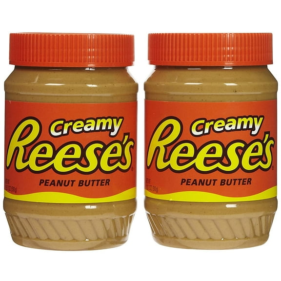 Reeses Creamy Peanut Butter, 18-Ounce Jar (Pack of 2)