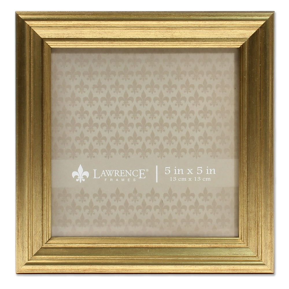 Lawrence Frames 5x5 Sutter Burnished Gold Picture Frame