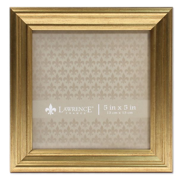 Lawrence Frames 5x5 Sutter Burnished Gold Picture Frame