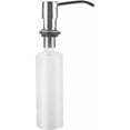 thumbnail image 2 of Dispensador de jabón para fregadero, dispensador de jabón de acero inoxidable, 250 ml, dispensador de jabón de acero inoxidable plateado para accesorios de fregadero, accesorios de cocina, 2 of 5