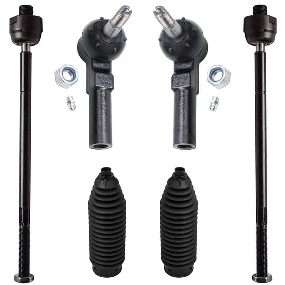 Detroit Axle - Front Tie Rods for Saturn SC SC1 SC2 SL SL1 SL2 SW1 SW2 Chevrolet Camaro Pontiac Firebird Inner Outer Tie Rods w/Boots Replacement