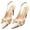 Beige, variant on Elegant Satin Pointed Toe Bow Classic Evening Heels Slim Stiletto Finish formal Dresses Women