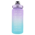 thumbnail image 1 of Botella de 2 litros con pajita y marcador de tiempo motivador, botella de agua deportiva grande para fitness, al aire libre, 1 of 5