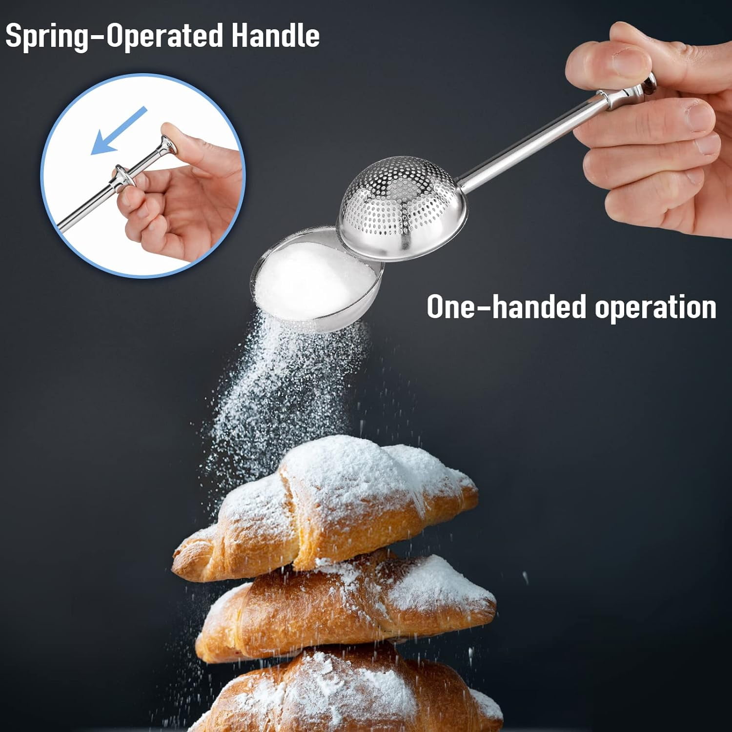 Cuillère Filtrante En Acier Inoxydable 304 Argenté Pour