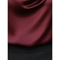 thumbnail image 3 of ZOELNIC Women's Elegant Cowl Neck Blouse Draped Long Sleeve for Office & Work Wear, S, 3 of 4