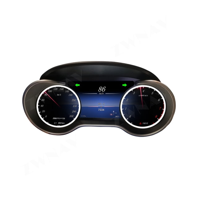 ZWANV 12.3 inch car LCD digital instrument panel instrument cluster speedometer suitable for Mercedes-Benz ML/GL/R/G/GL LCD Instrument Cluster