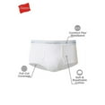 thumbnail image 2 of Hanes by Men's Tagless No Ride Up Briefs With Comfort Flex Waistband 7-Pack_White_M, 2 of 7