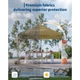 thumbnail image 4 of 10x10ft Canopy Replacement Top with Silver Coated, Waterproof & UV Protection Pop Up Canopy Tent Cover for Outdoor Garden Patio Sun Shade (Top Only), 4 of 7