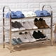 thumbnail image 1 of Multi Tier Stainless Steel Shoe Rack Doorway Organiser Easy Shoe Cabinet, 1 of 6