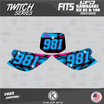 thumbnail image 4 of Kalair GFX Graphics Kit for Kawasaki KX100 UFO RESTYLE (2001-2013) Twitch Series, 4 of 5