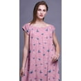 thumbnail image 4 of Bimba Chemise de Nuit Imprimée pour Femmes Robe Longue Maxi en Rayonne Robe de Nuit, 4 of 4
