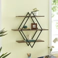 thumbnail image 2 of Danya B. Antigua Crossed Double Diamond Shelf Unit, 2 of 7