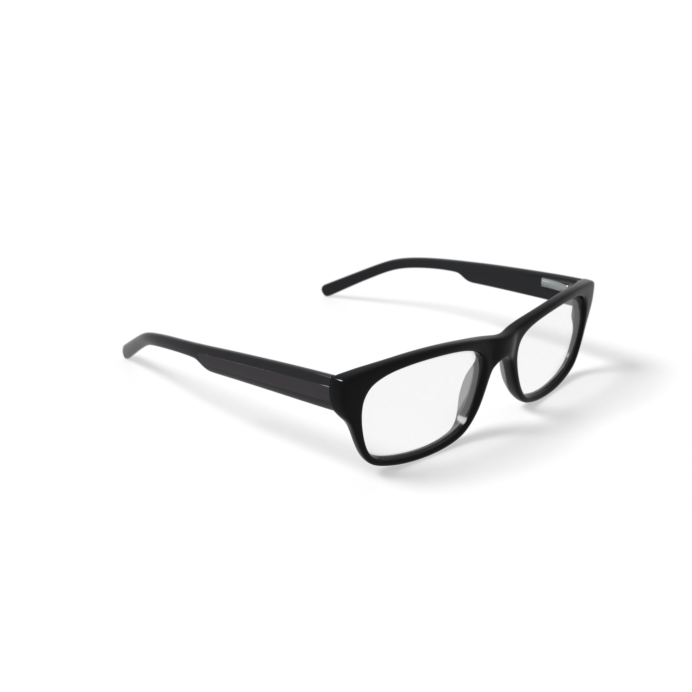 Walmart FM14086 Men's Rectangular Prescription Eyeglasses with Case, Black