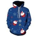 thumbnail image 4 of Sudaderas hombres moda Otoño e Invierno suéter de Navidad estampado 3D de gran tamaño con capucha Unisex hombre mujer divertido jersey de Harajuku, 4 of 4